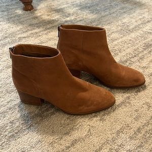 Seychelles chestnut brown suede booties